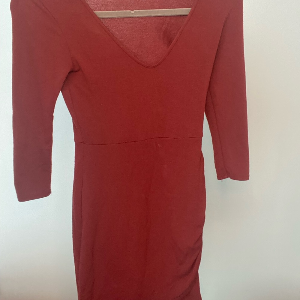 Red Wrap Sweater Dress!